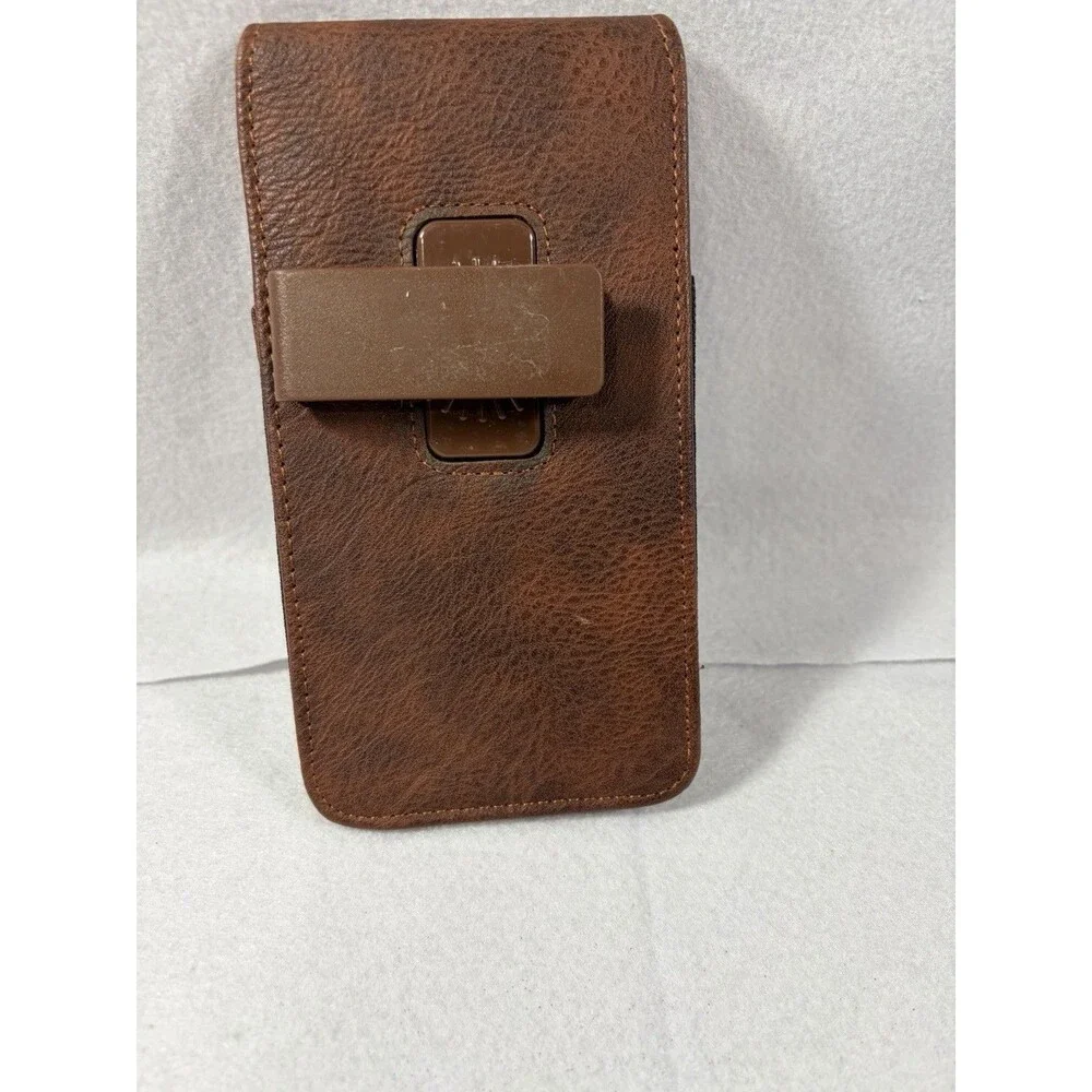 Real Leather Swivel Belt Men Card Holder Pouch Clip Holster Wallet PhoneCase New